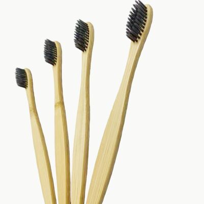 175mm Length 15mm Width 5.0mm Thickness Eco-Friendly Bamboo Toothbrush with Soft Bristles