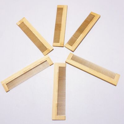 Wholesale Custom Biodegradable Bamboo Hair Comb Natural Wooden Hair Brush with No Static for Hotel high quality