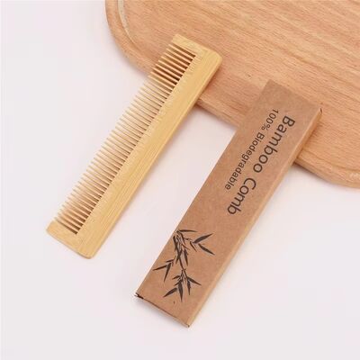 Factory Wholesale Custom Logo Disposable Bamboo Hair Comb Good Quality for Hotel or Travel