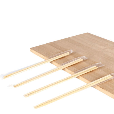 প্রাকৃতিক বাঁশের ওপিপি প্যাকেজ সহ একবার ব্যবহারযোগ্য বৃত্তাকার চপস্টিক