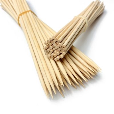 বিভিন্ন আকারের কারখানার সরাসরি প্রাকৃতিক উচ্চ মানের স্টেক ডিসপোজেবল বাঁশের BBQ স্কিউয়ার স্টিক