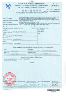 চীন Hunan Shengheyuan Bamboo And Wood Products Import And Export Co., Ltd. সার্টিফিকেশন